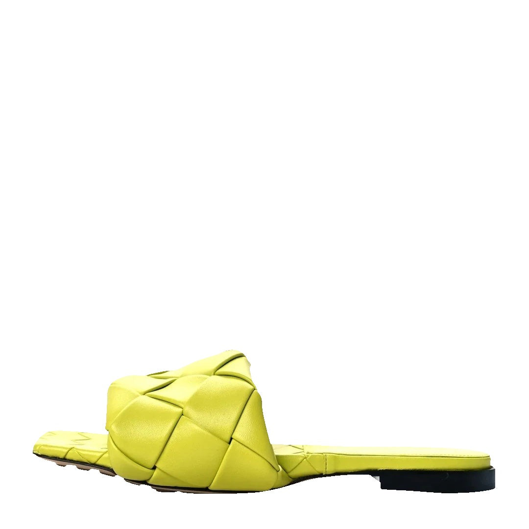 Bottega Veneta Nappa Intrecciato Atomic Sandals - Yellow