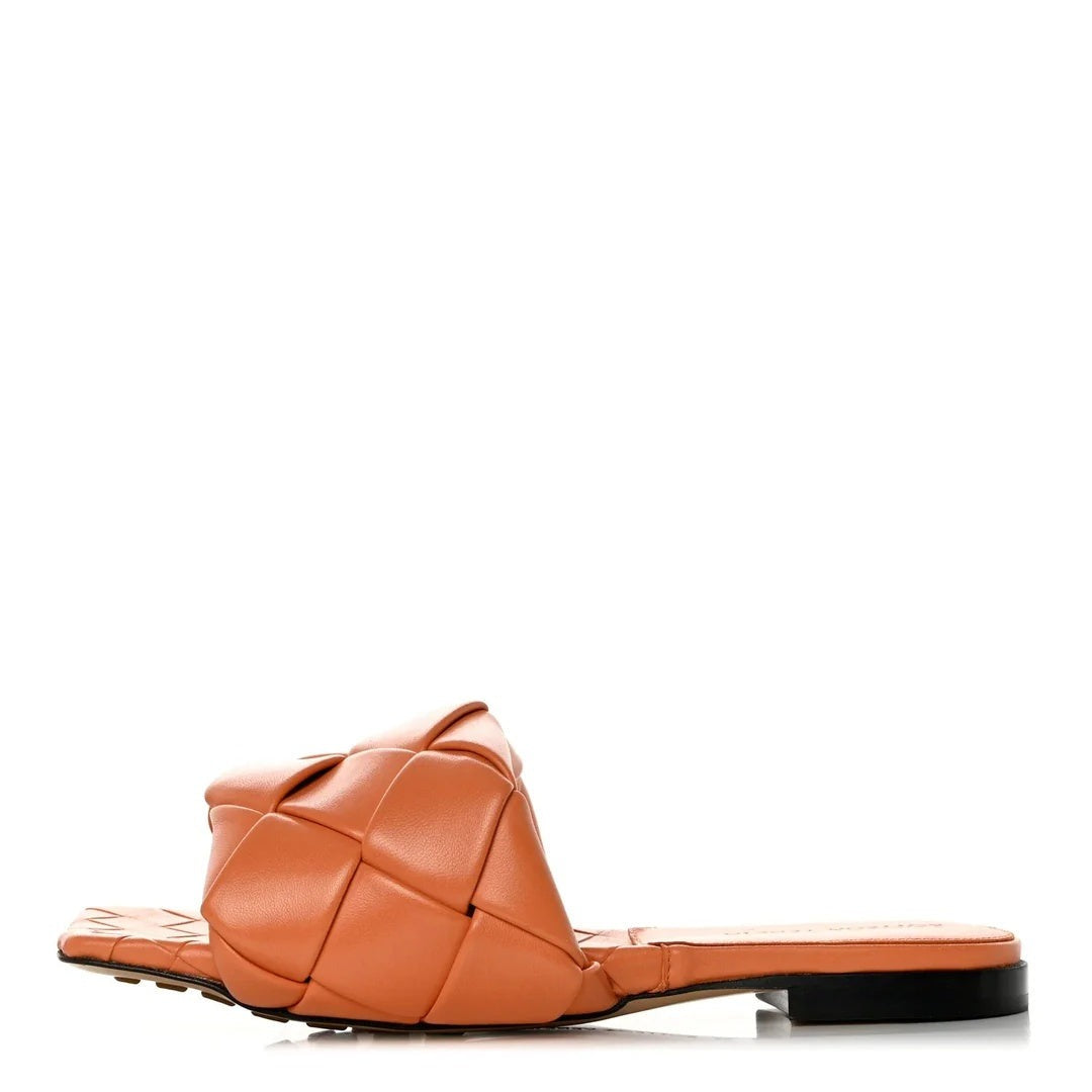 Bottega Veneta Nappa Intrecciato Atomic Sandals - Orange