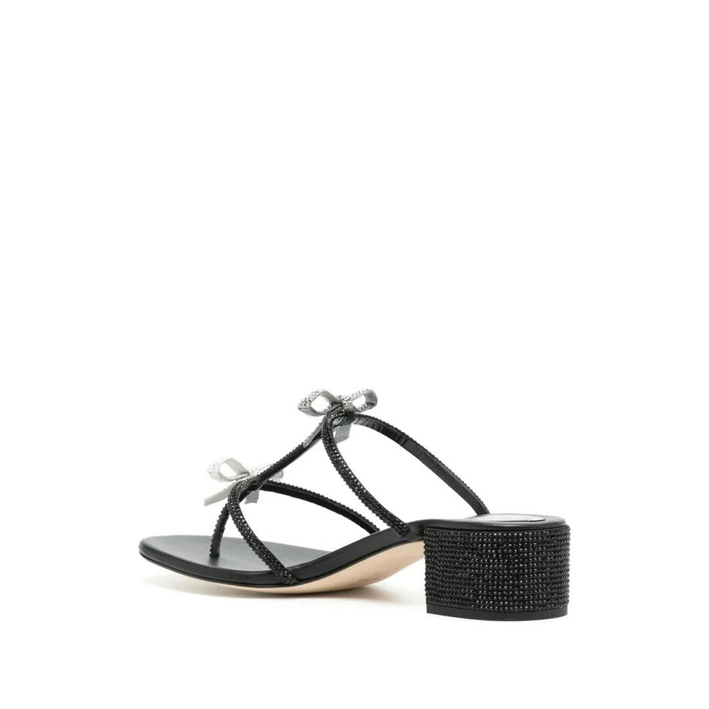 René Caovilla Caterina Blush Sandal 80 - Black