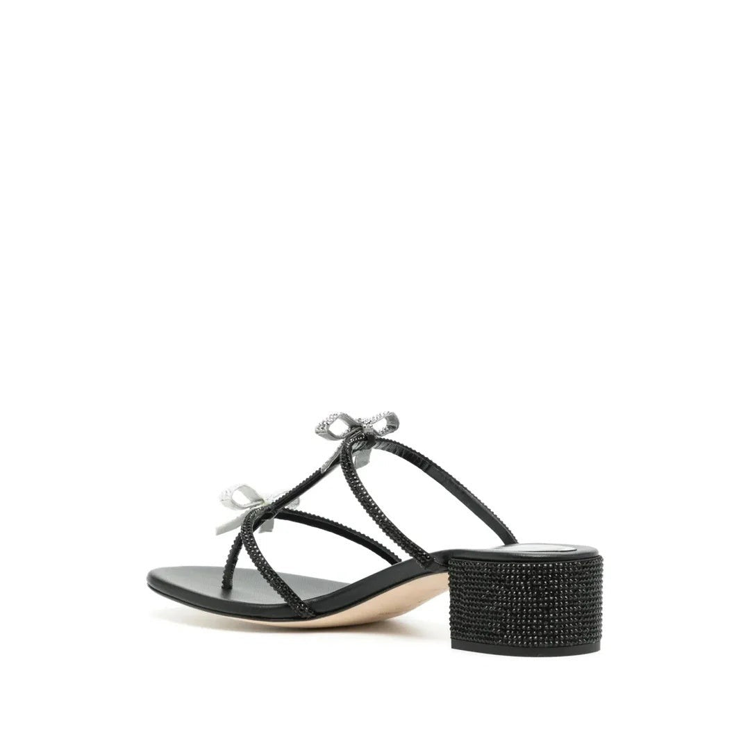 René Caovilla Caterina Blush Sandal 80 - Black