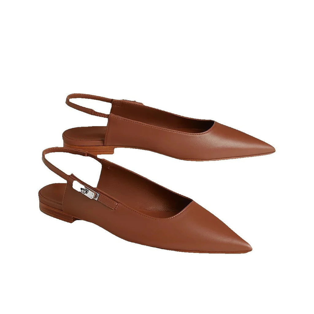 Hermès Lovely Slingback Beige - Brown/Tan