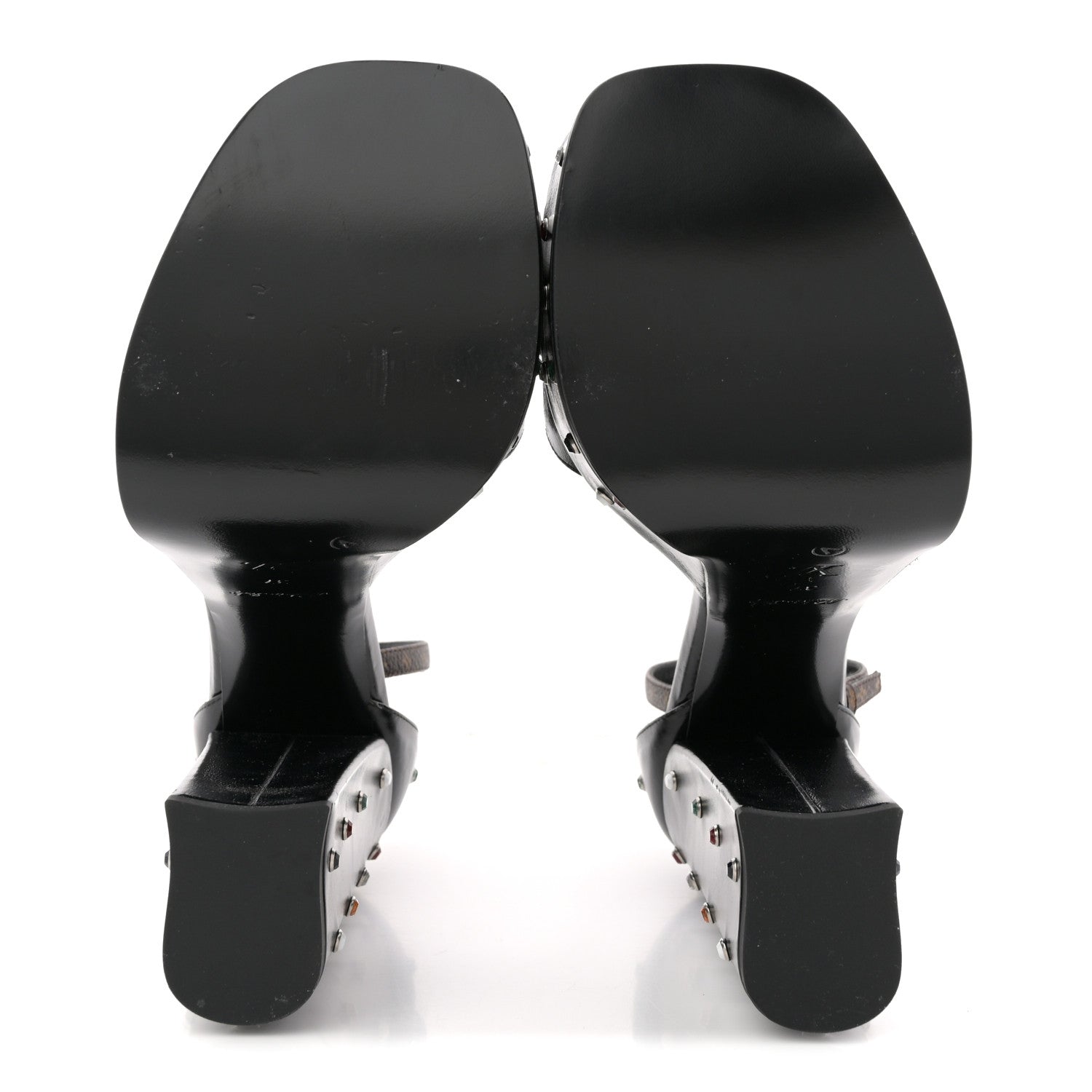 VERSACE PLATFORM SANDALS BLACK