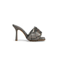 Bottega Veneta Lido Mule Sandals Blossom - Pewter/Gunmetal