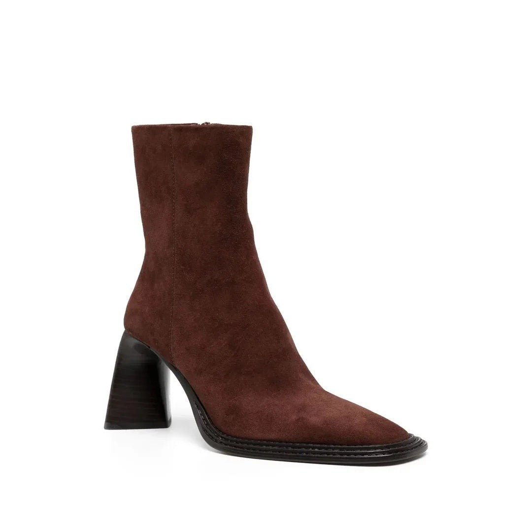 Alexander Wang 85mm Vera Zip-Detail Pointed - Brown
