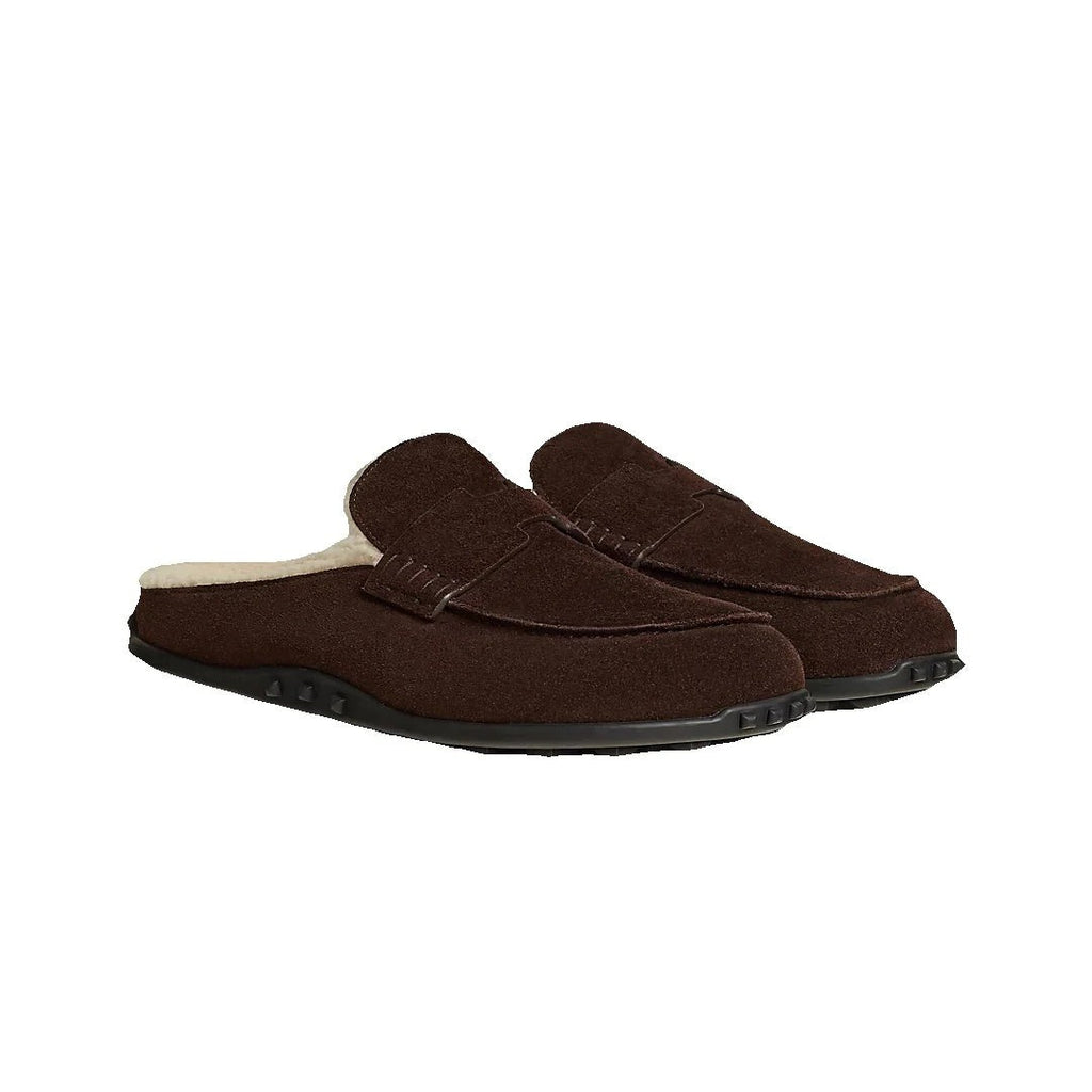Hermès Mix Mule Beige - Dark Brown