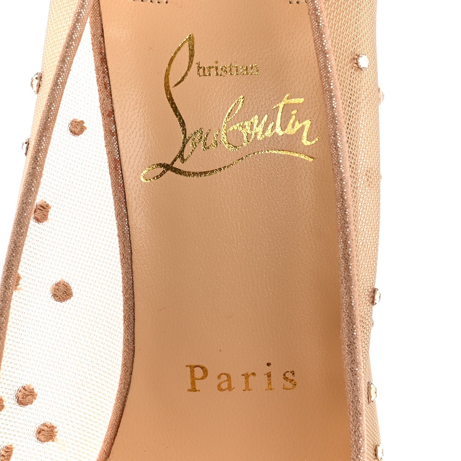 CHRISTIAN LOUBOUTIN SUEDE LAME CRYSTAL STRASS FOLLIES PUMP LIGHT SILK SILVER GLITTER