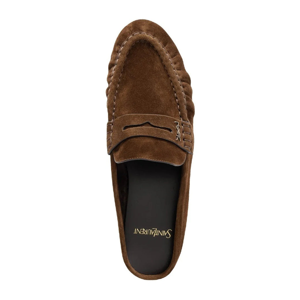Saint Laurent Le Loafer 15 Mocassins - Burgundy/Dark Brown