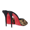 Christian Louboutin Miss Z 100 Crystal Mules - Leopard/Gold Sequin