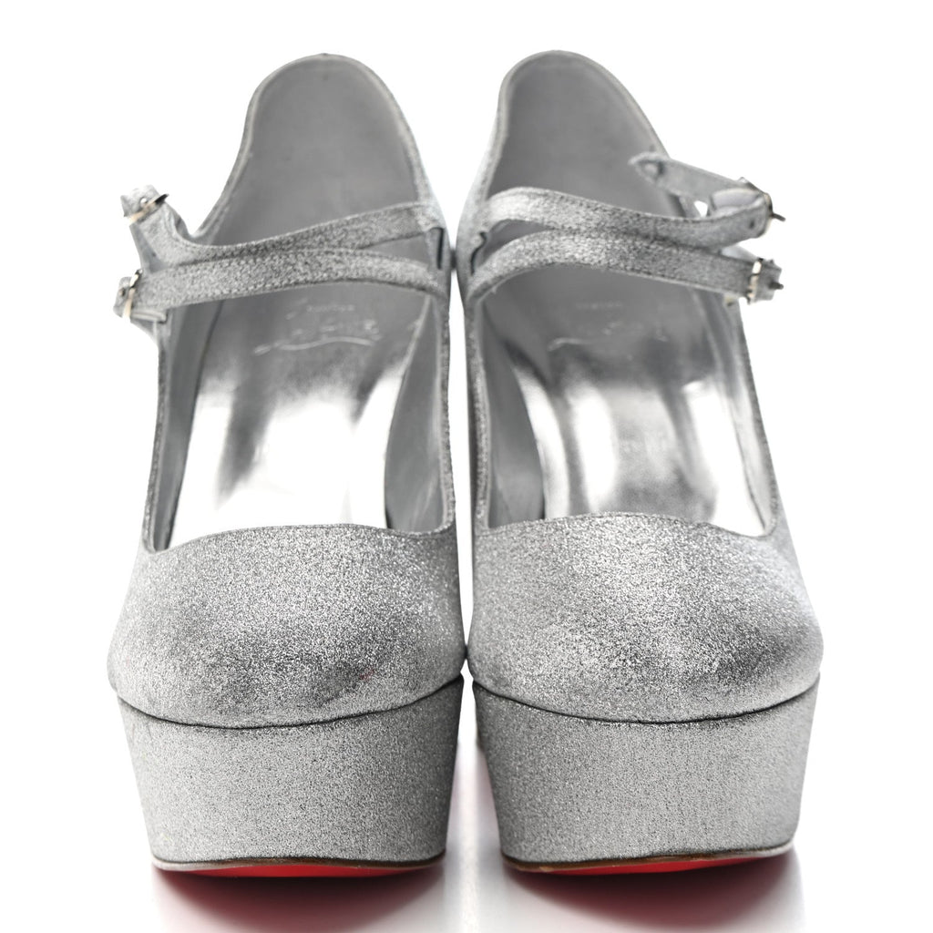MIU MIU PUMP SILVER
