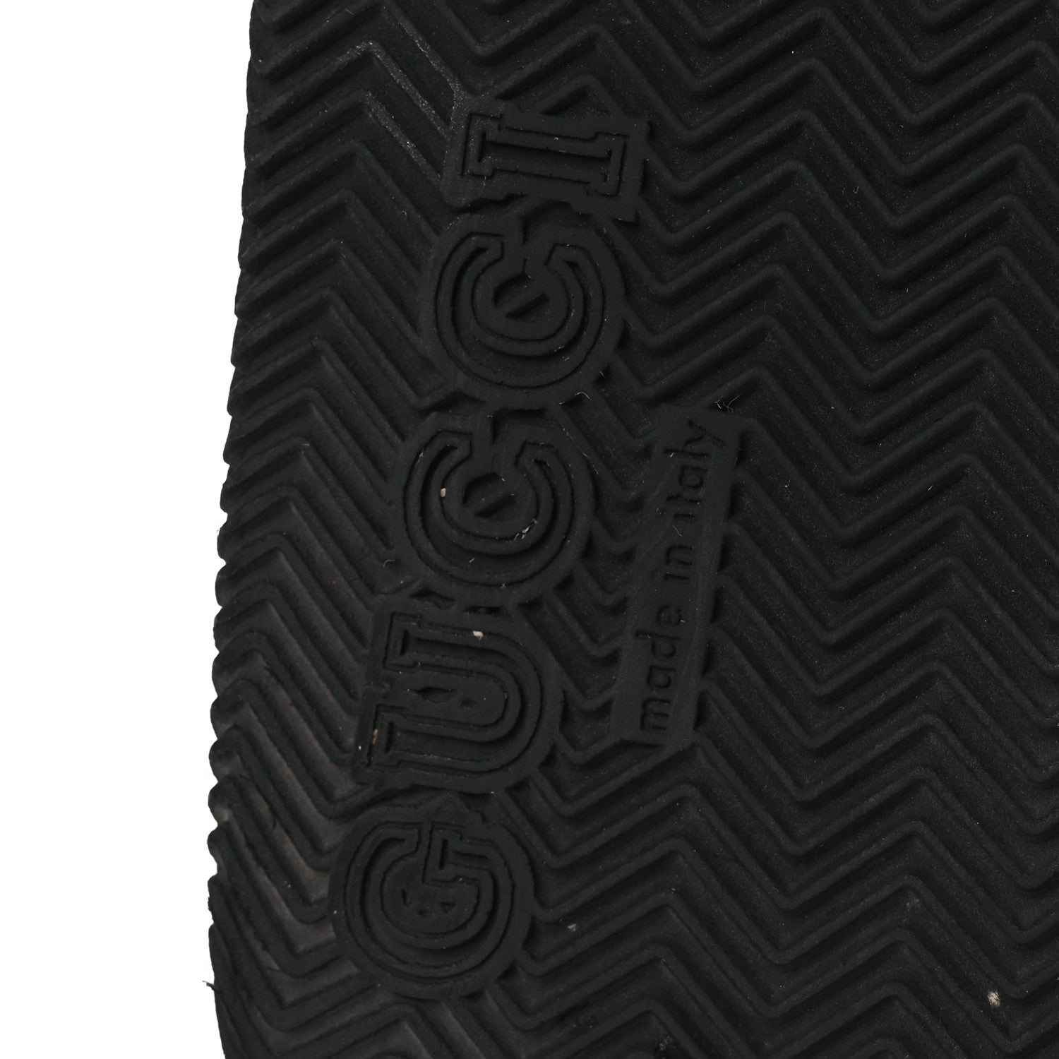 GUCCI RUBBER WEB INTERLOCKING G SLIDE SANDALS BLACK GREEN WHITE
