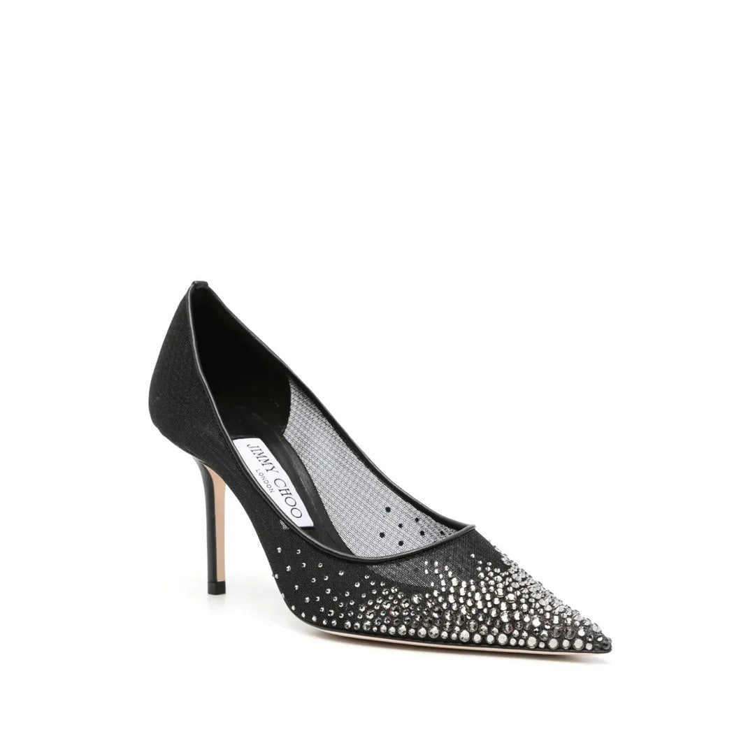 Jimmy Choo Love 85 Ballet Pink Pump - Black