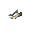 Manolo Blahnik BB Pointed-Toe Pumps - Denim/Light Blue