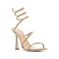 René Caovilla Cleo Sandal Grey Crystal-Embellished - Gold/Nude