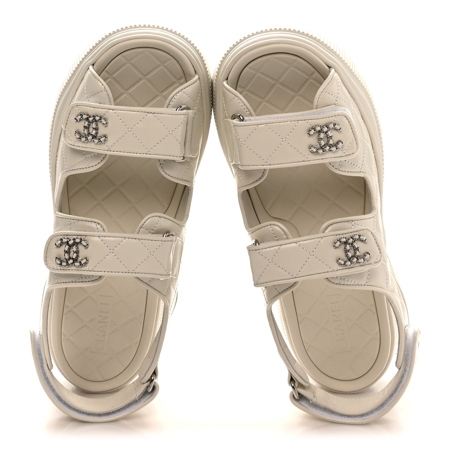 VERSACE PLATFORM SANDALS WHITE