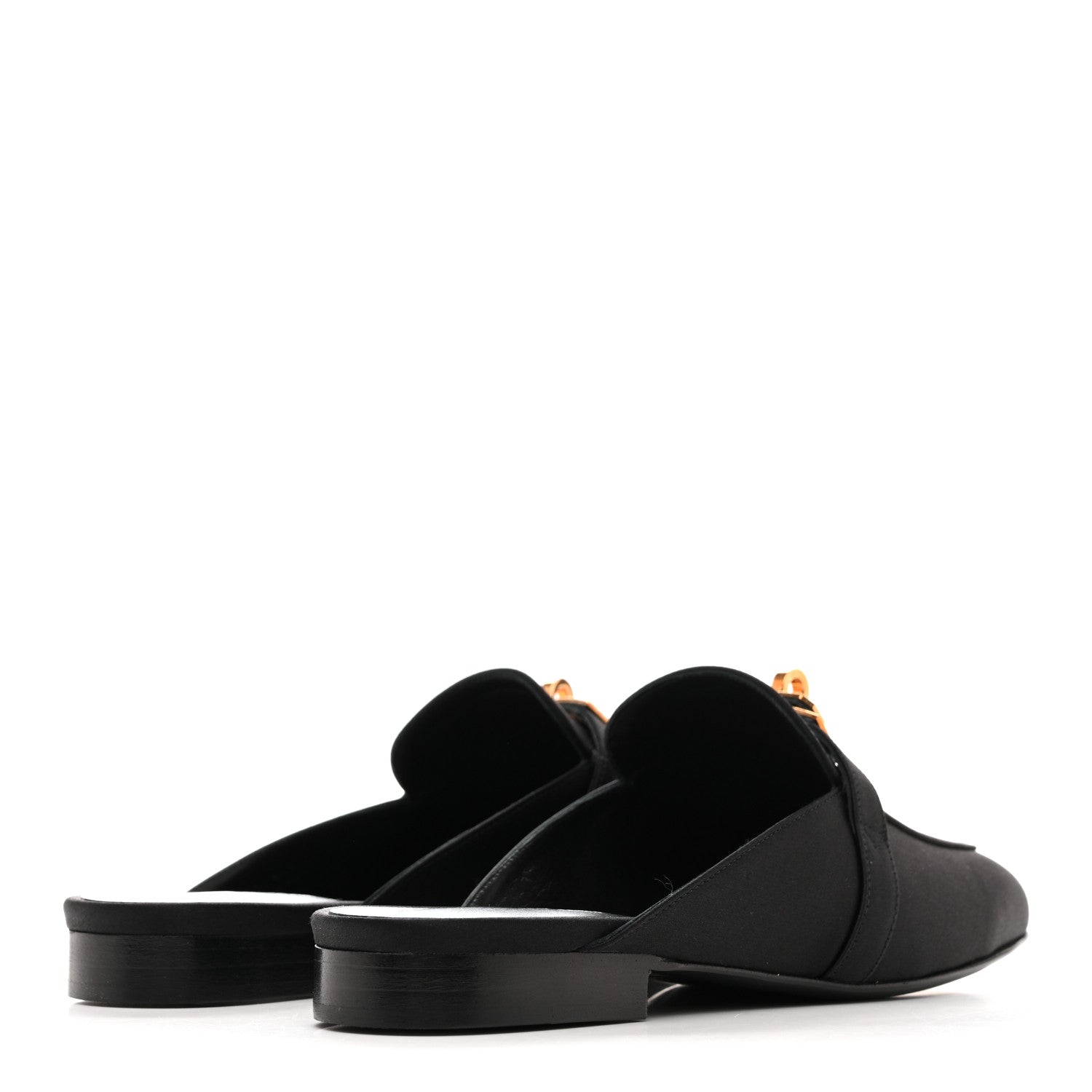 JIMMY CHOO FLACA CRYSTAL MESH MULES WITH SATIN BOWS BLACK