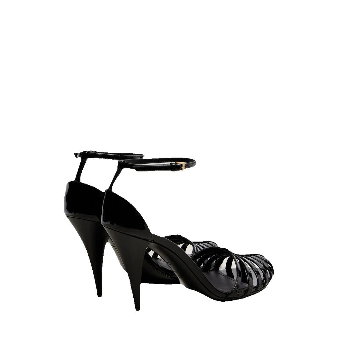 Givenchy Boudoir Bow Leather Sandals - Black