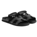 Hermès Hermes Calfskin Chypre Sandal - Black with Studs