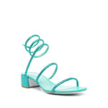 René Caovilla Cleo Sandal Grey Crystal-Embellished - Turquoise