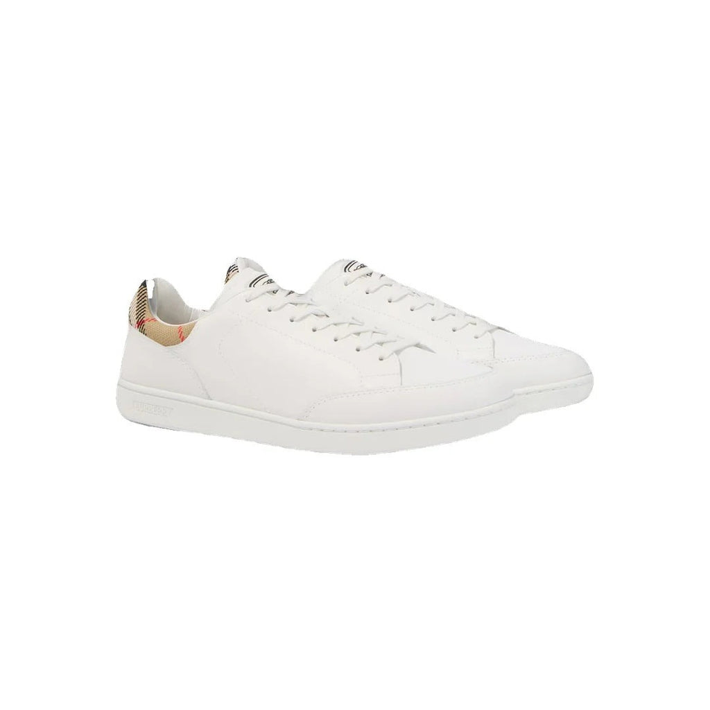 Burberry Leather Knight Runner Sneakers - White
