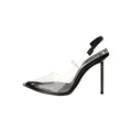 Alexander Wang Tia Slingback Pump - Black/Clear