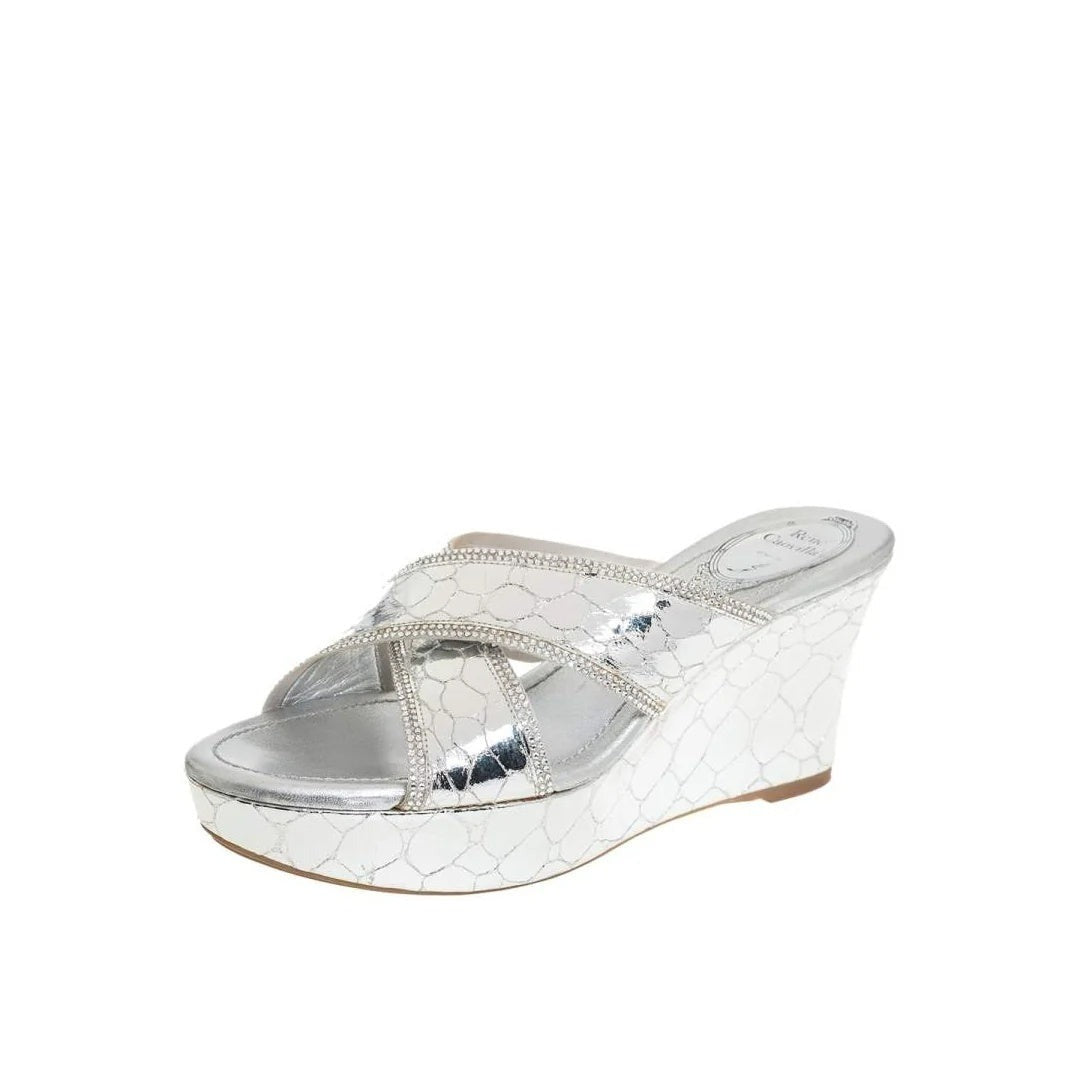 René Caovilla Sandals Satin - White