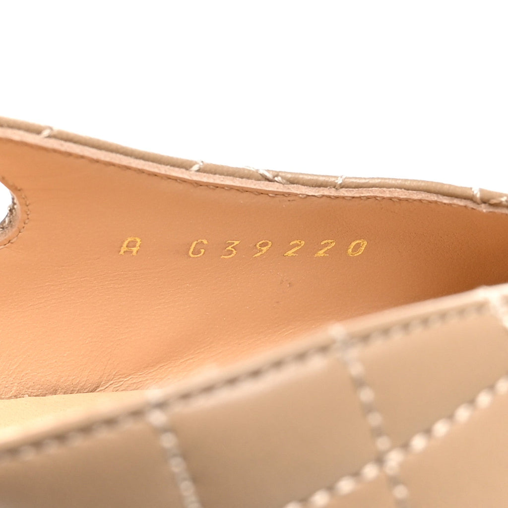 CHANEL BEIGE BLACK CAP TOE CC SLINGBACK PUMPS BEIGE