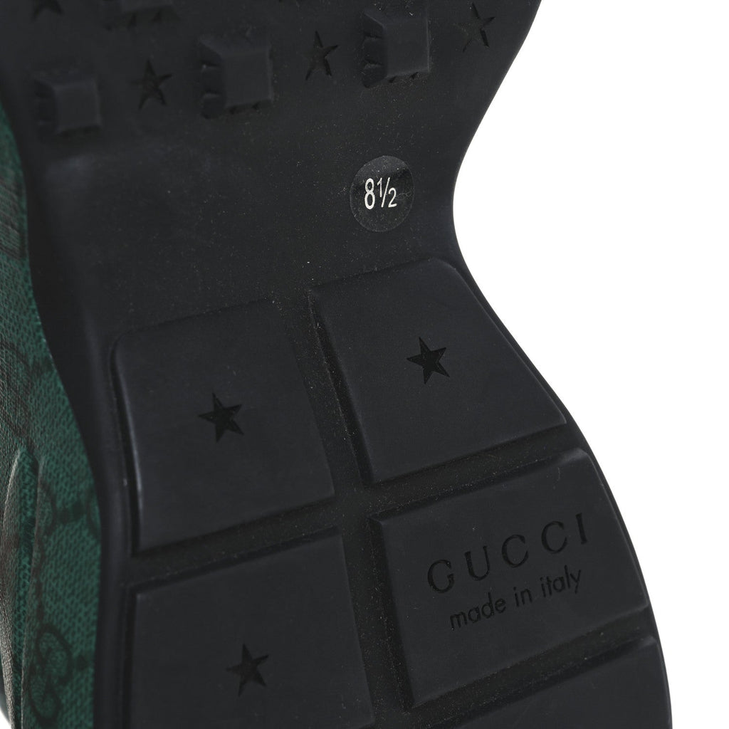 GUCCI GG SUPREME MONOGRAM RHYTON SNEAKERS BLACK & GREY