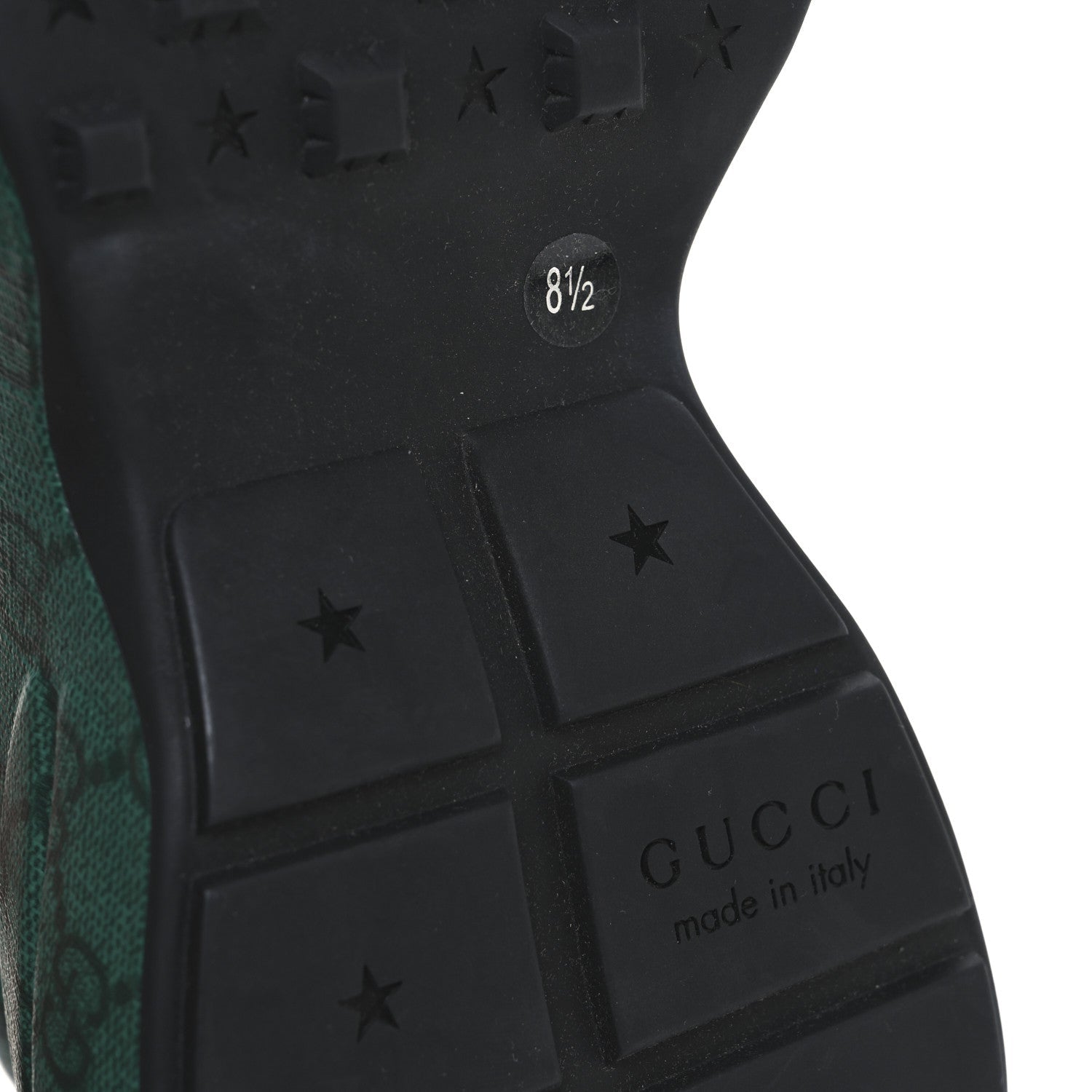 GUCCI GG SUPREME MONOGRAM RHYTON SNEAKERS BLACK & GREY