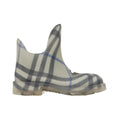 Burberry Check-Print Rubber Marsh Low Boots - Grey/Blue Check