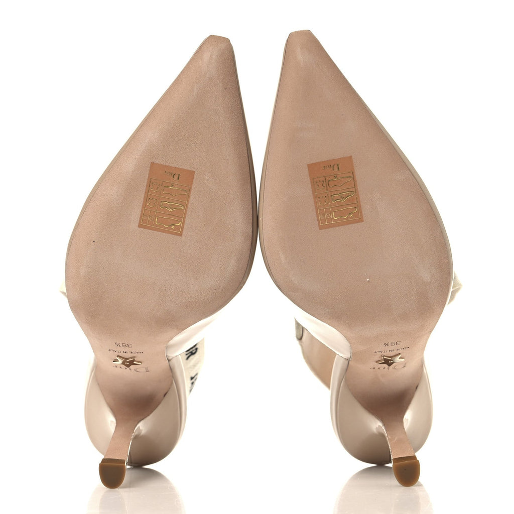CHRISTIAN DIOR PATENT RIBBON J'ADIOR SLINGBACK 65MM PUMP NUDE & PINK