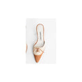 Manolo Blahnik Vieras Mules - Cream/Tan