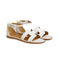 Hermès Hermes Epsom Santorini Sandal Rose Porcelaine - White