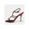 René Caovilla Jinny Slingback - Black/pink multicolor