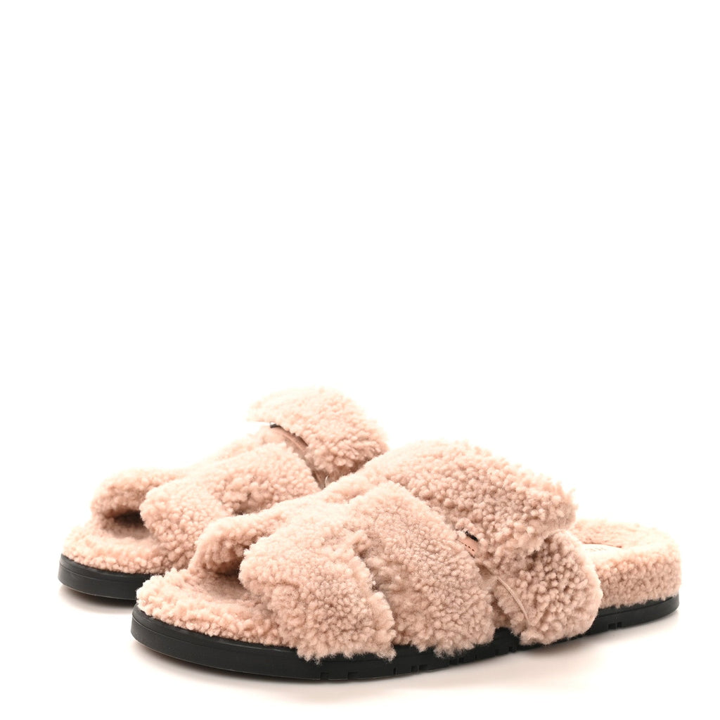 HERMES CHYPRE SANDALS LAINEE BOIS DE SANTAL
