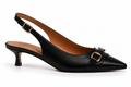ROZIERA BLACK GOLD KITTEN HEEL
