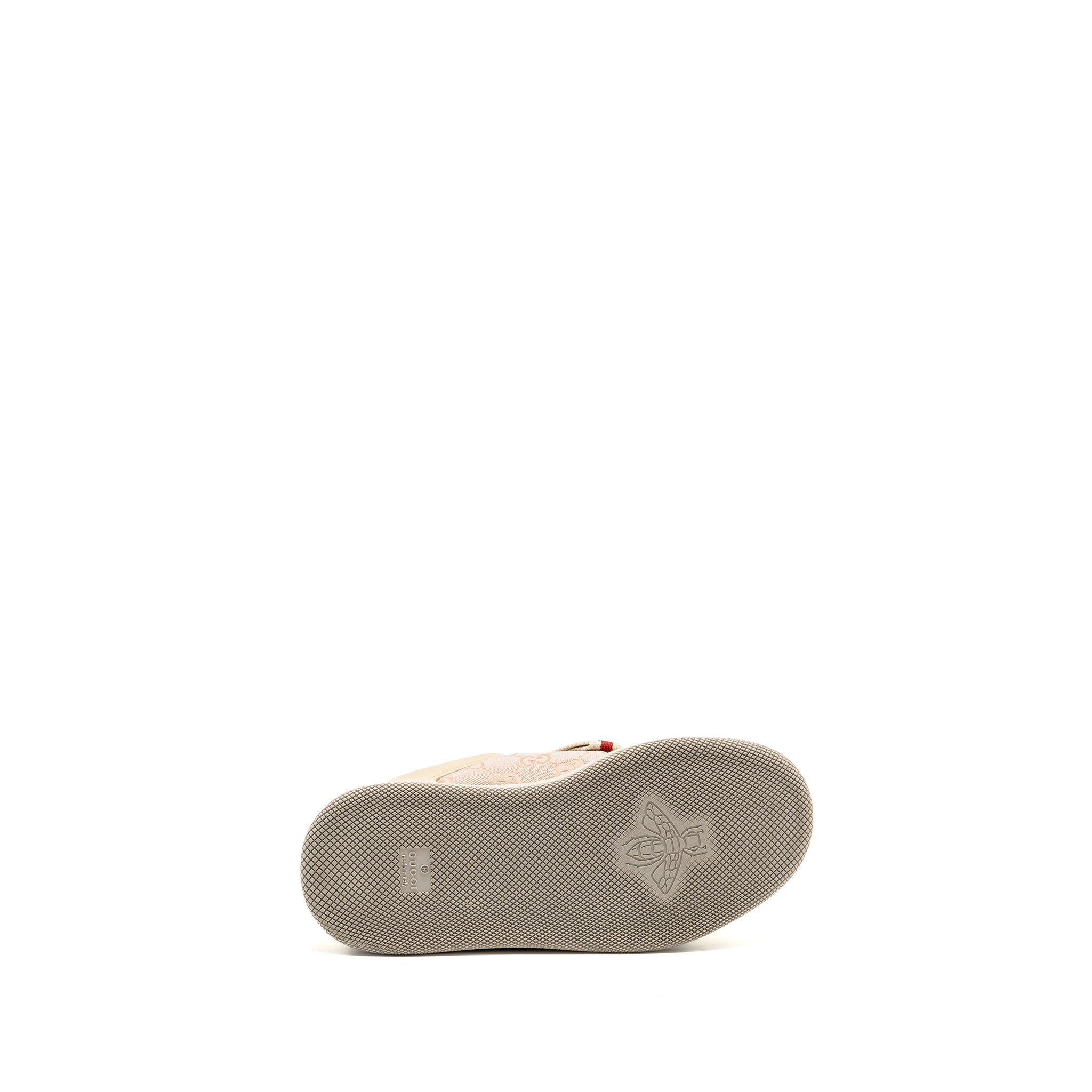 GUCCI SCREENER TRAINER GG CANVAS/LEATHER PINK/BEIGE/MULTICOLOUR