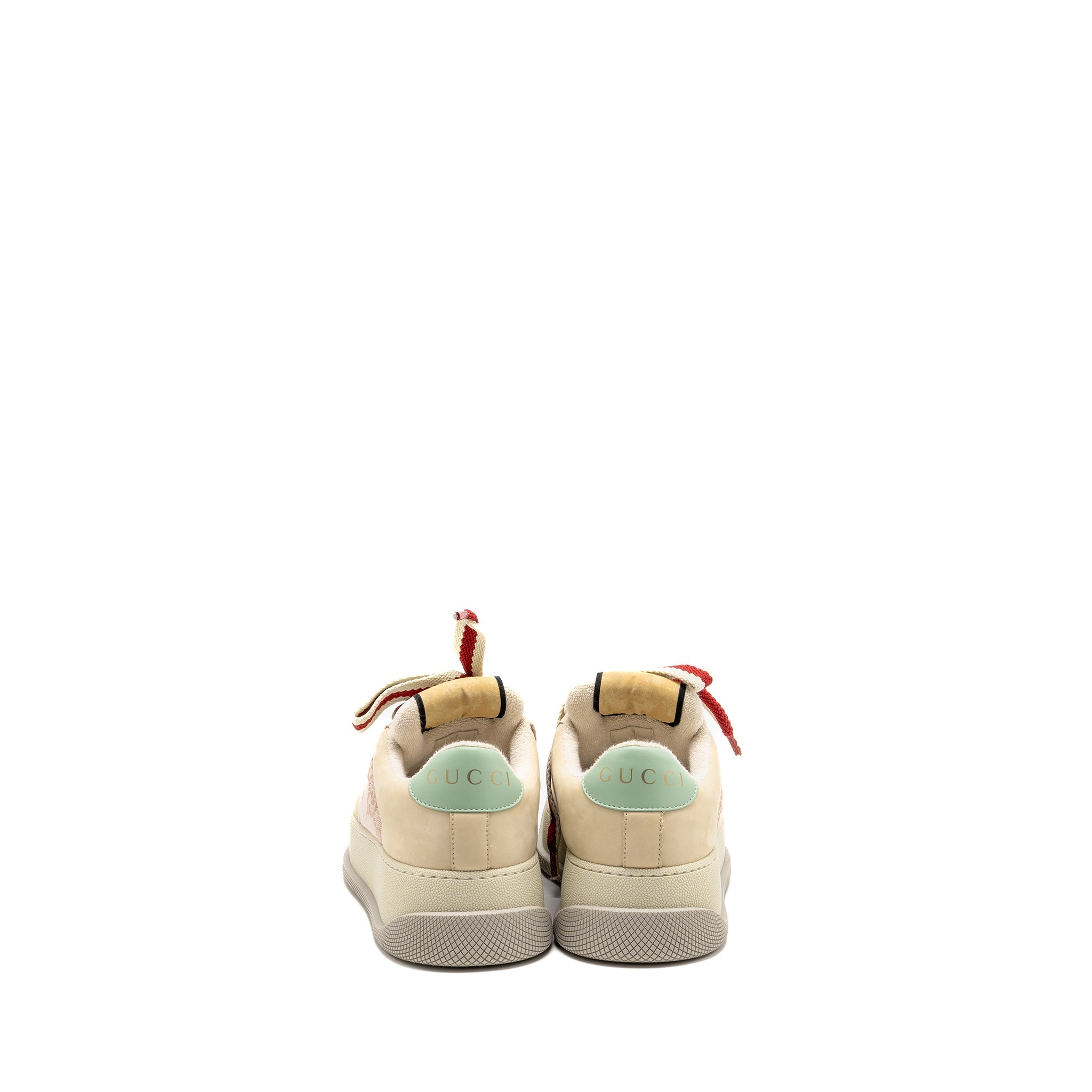 GUCCI SCREENER TRAINER GG CANVAS/LEATHER PINK/BEIGE/MULTICOLOUR