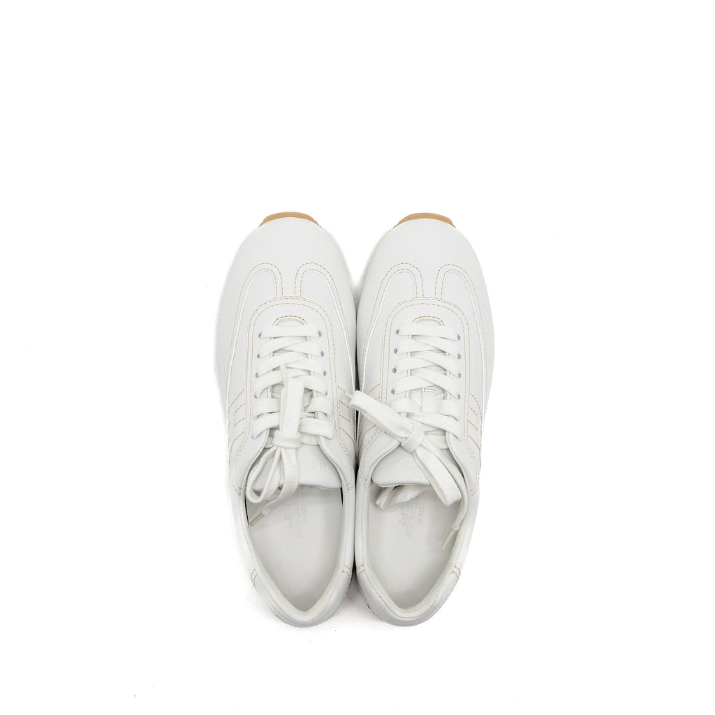 HERMES FEMME MASTER SNEAKER CALFSKIN WHITE