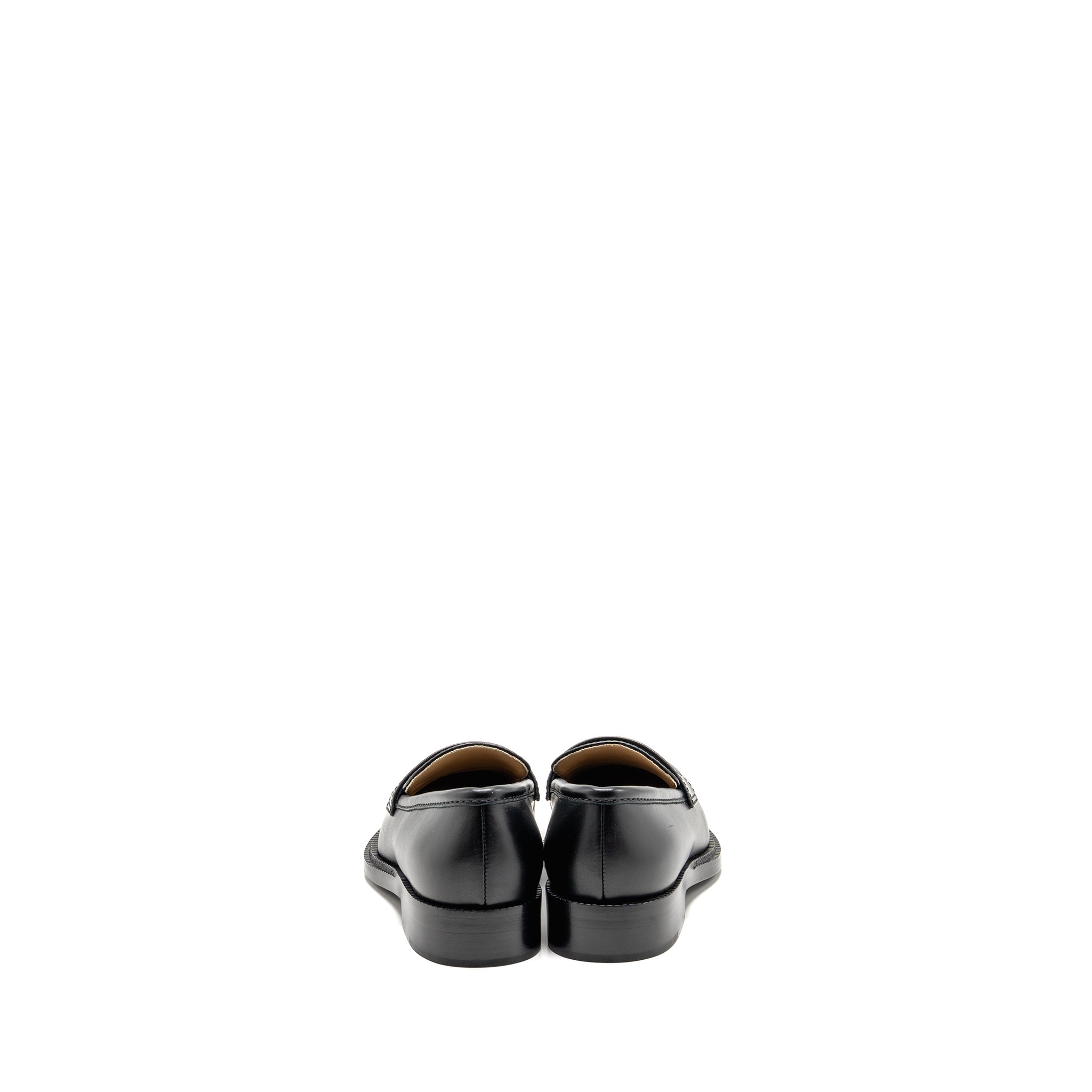 CHANEL CC QUILTED LOAFERS LEATHER BLACK LGHW