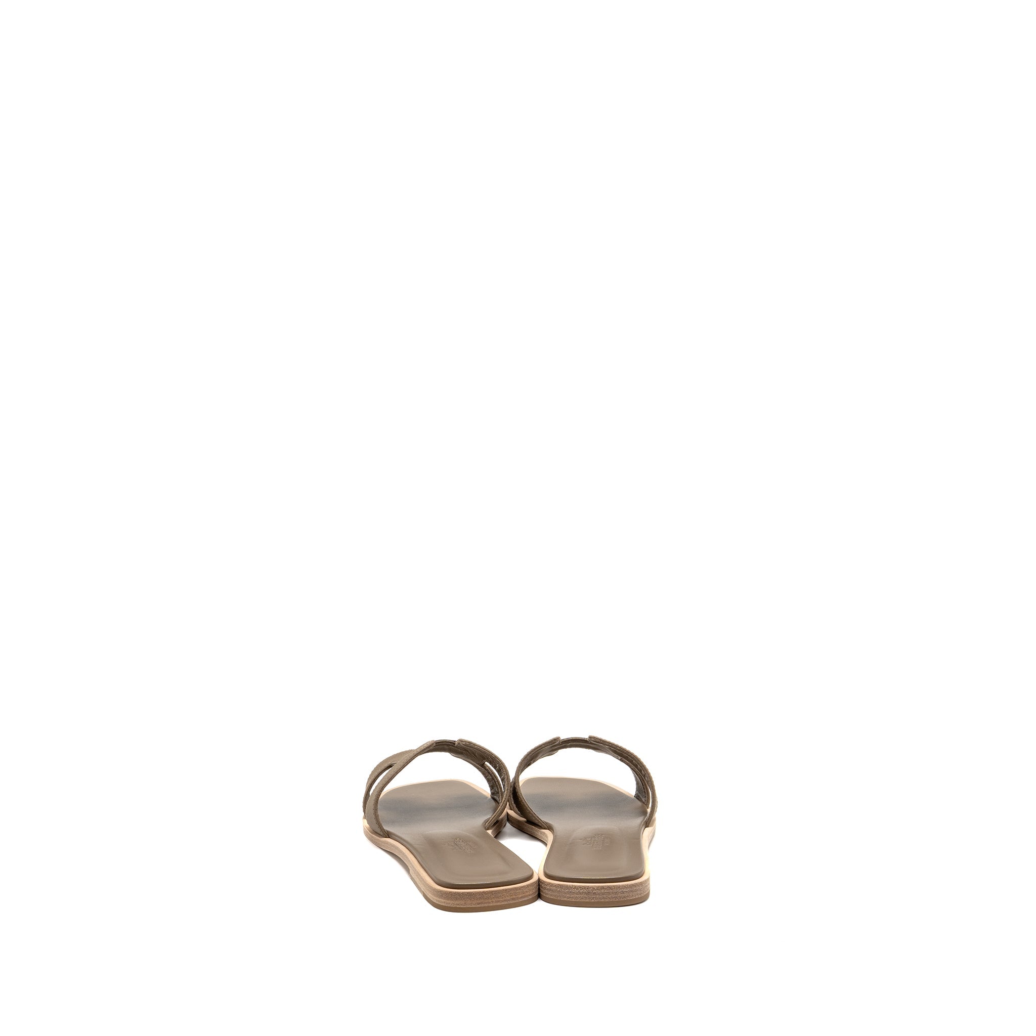 HERMES ORAN SANDAL CALFSKIN ETOUPE