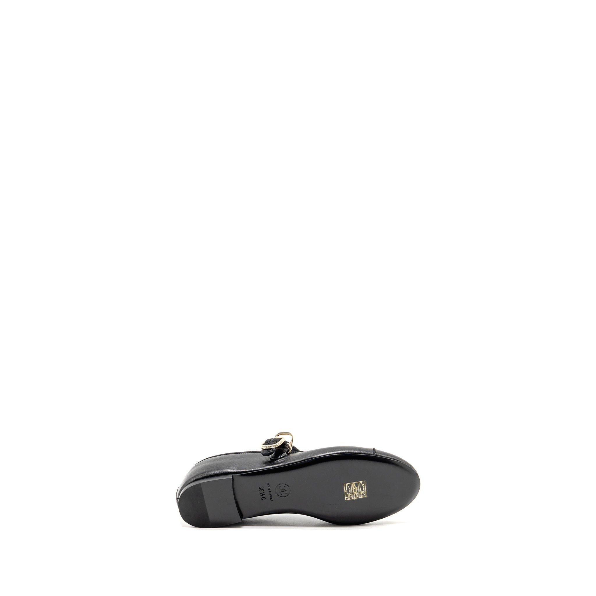 CHANEL MARY JANE’S BALLET LAMBSKIN BLACK