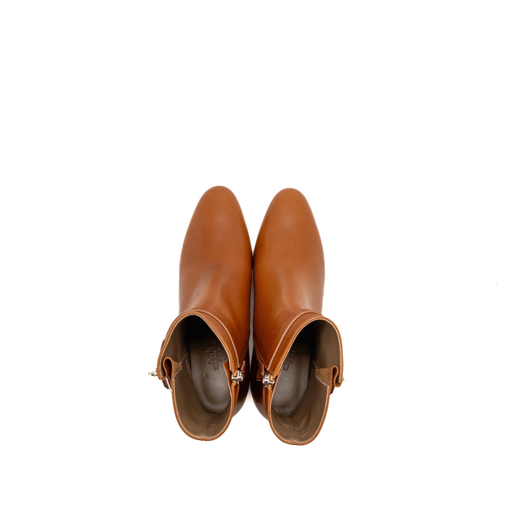 HERMES SAINT GERMAIN ANKLE BOOTS NATUREL
