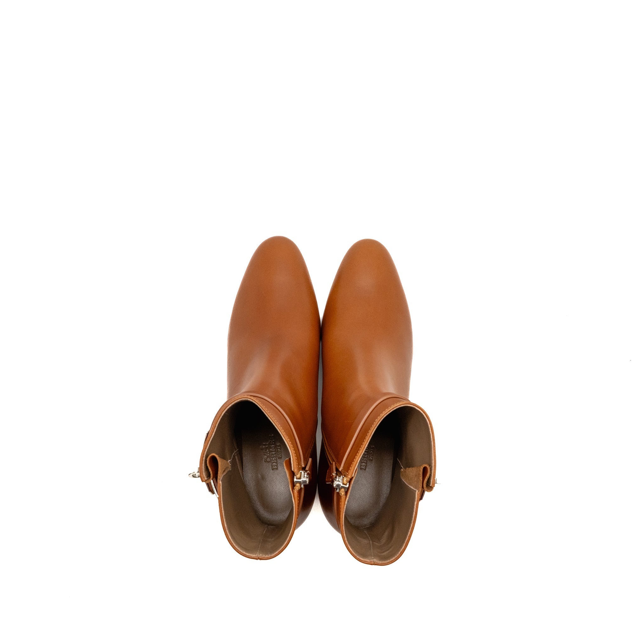 HERMES SAINT GERMAIN ANKLE BOOTS NATUREL