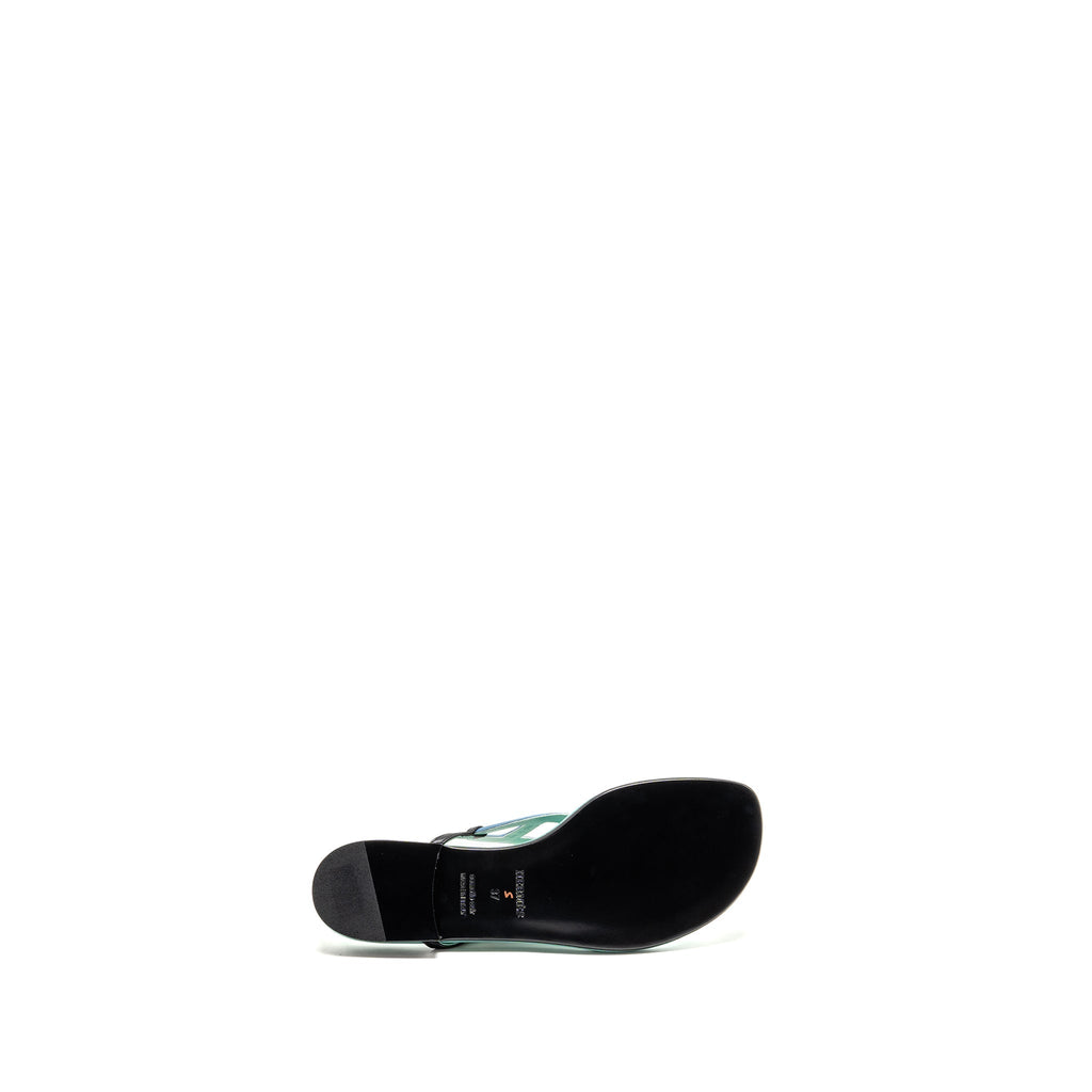 HERMES AGNEAU BEACH SANDALS MULTICOLOUR