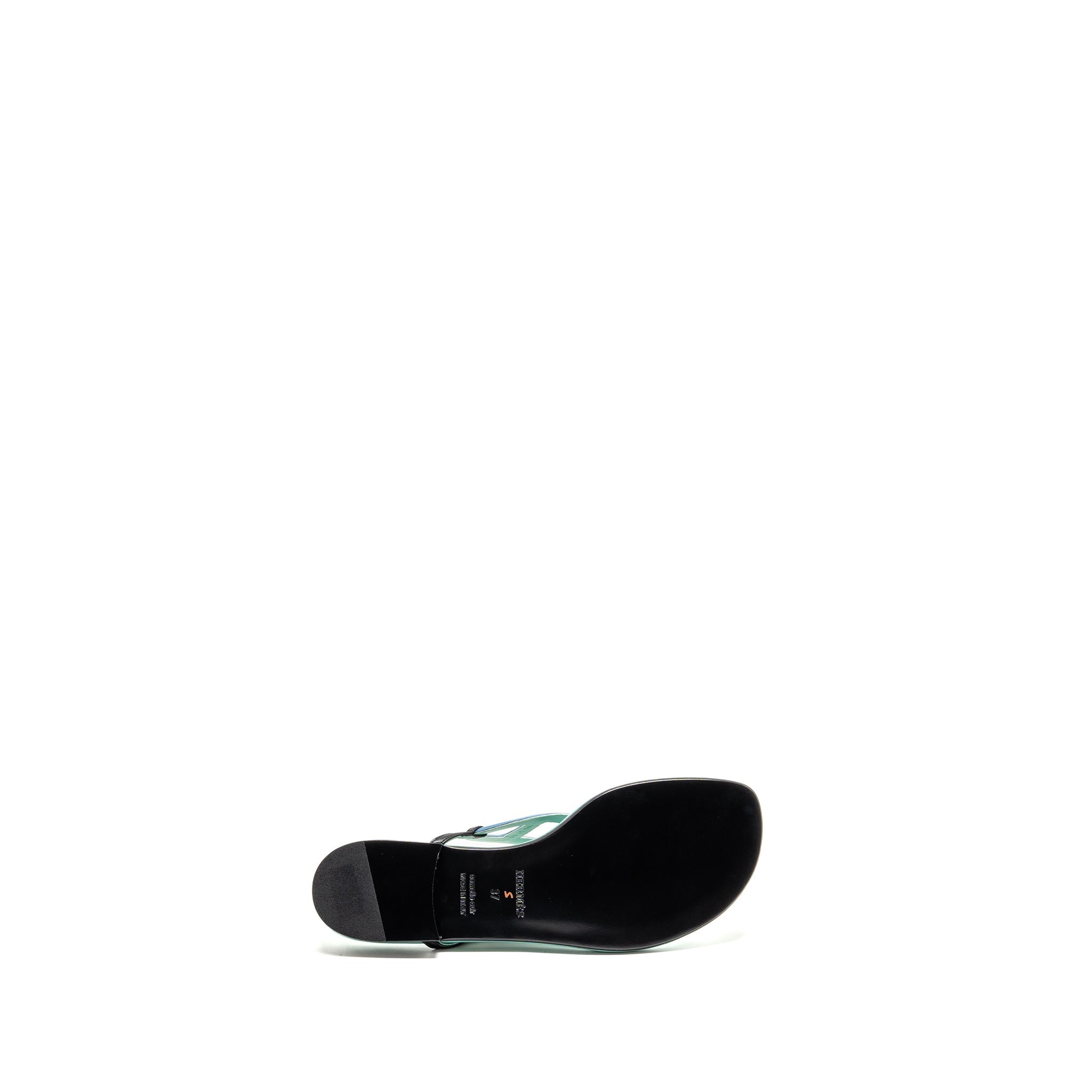 HERMES AGNEAU BEACH SANDALS MULTICOLOUR
