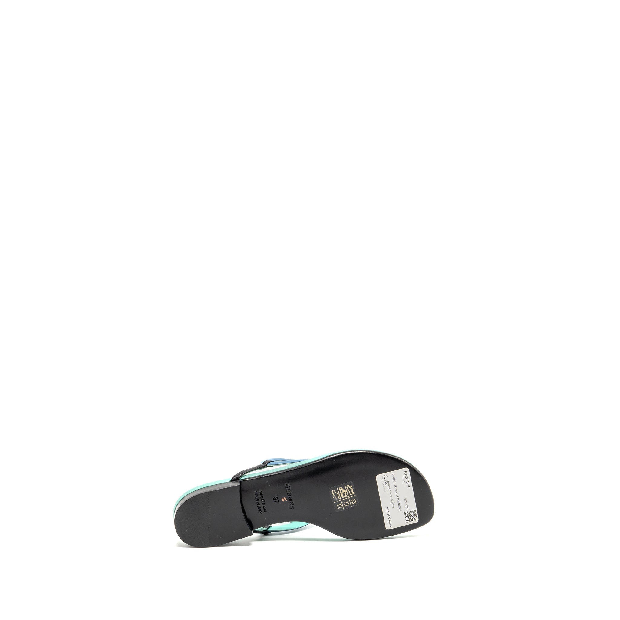 HERMES AGNEAU BEACH SANDALS MULTICOLOUR