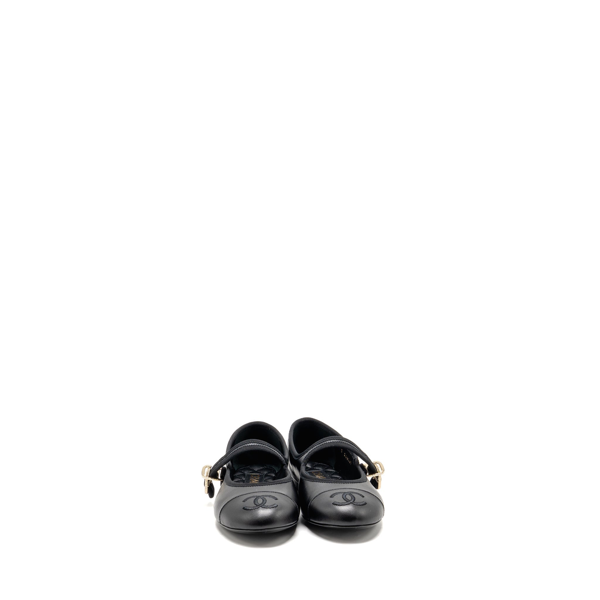 CHANEL MARY JANE’S BALLET LAMBSKIN BLACK