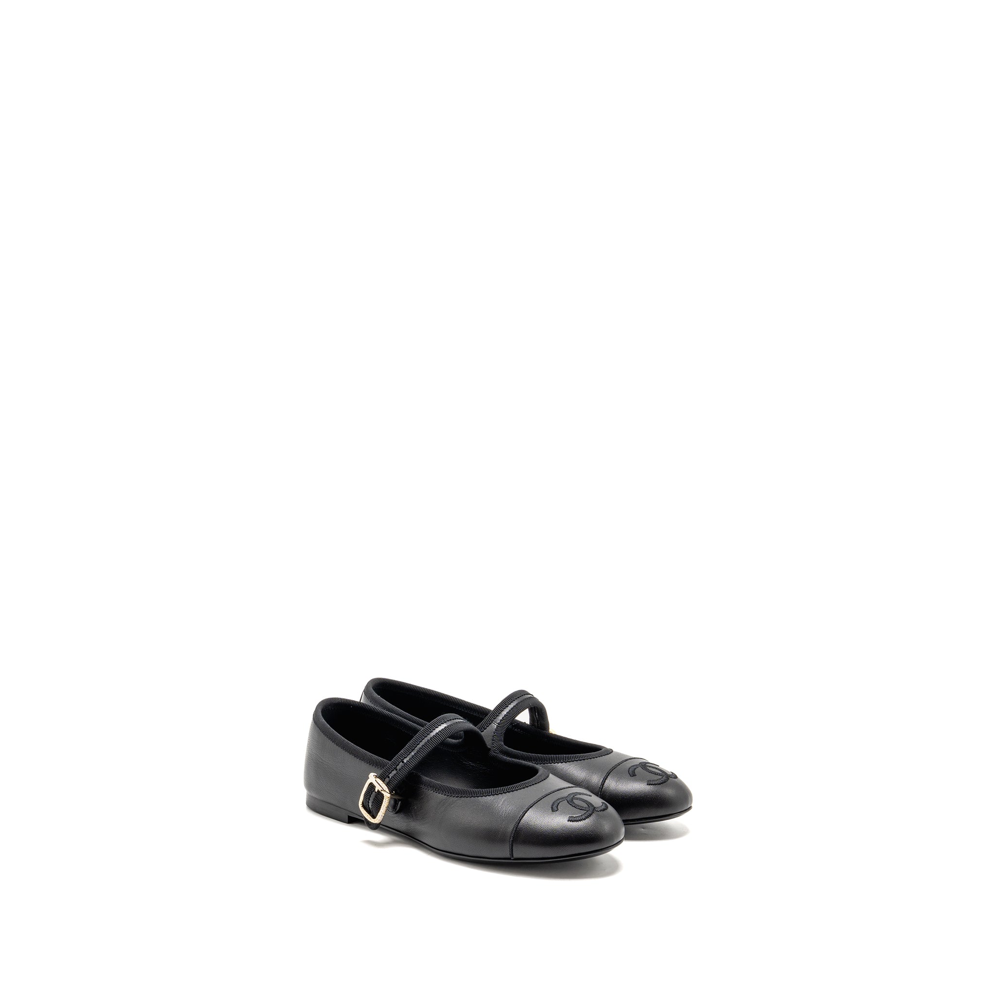 CHANEL MARY JANE’S BALLET LAMBSKIN BLACK