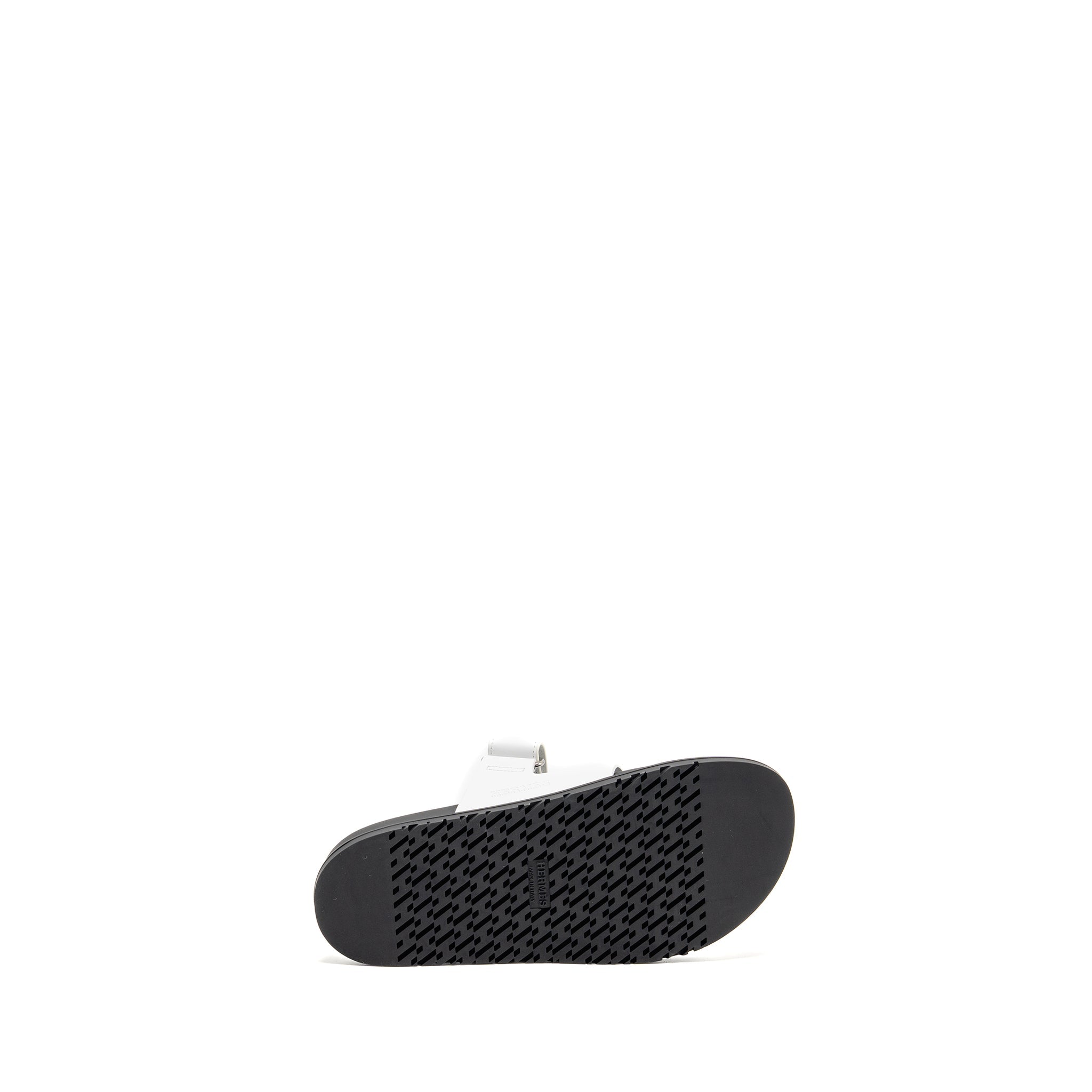 HERMES CHYPRE SANDAL CALFSKIN WHITE SHW