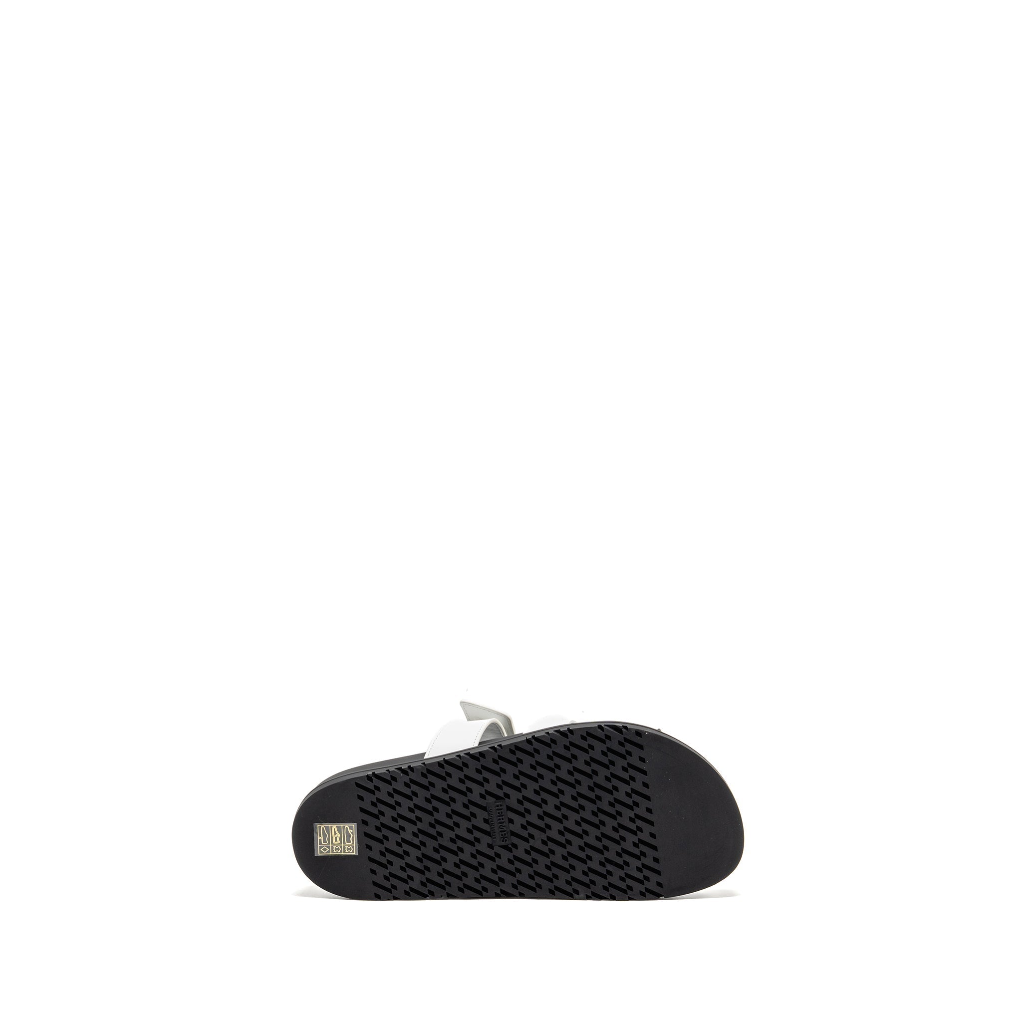 HERMES CHYPRE SANDAL CALFSKIN WHITE SHW
